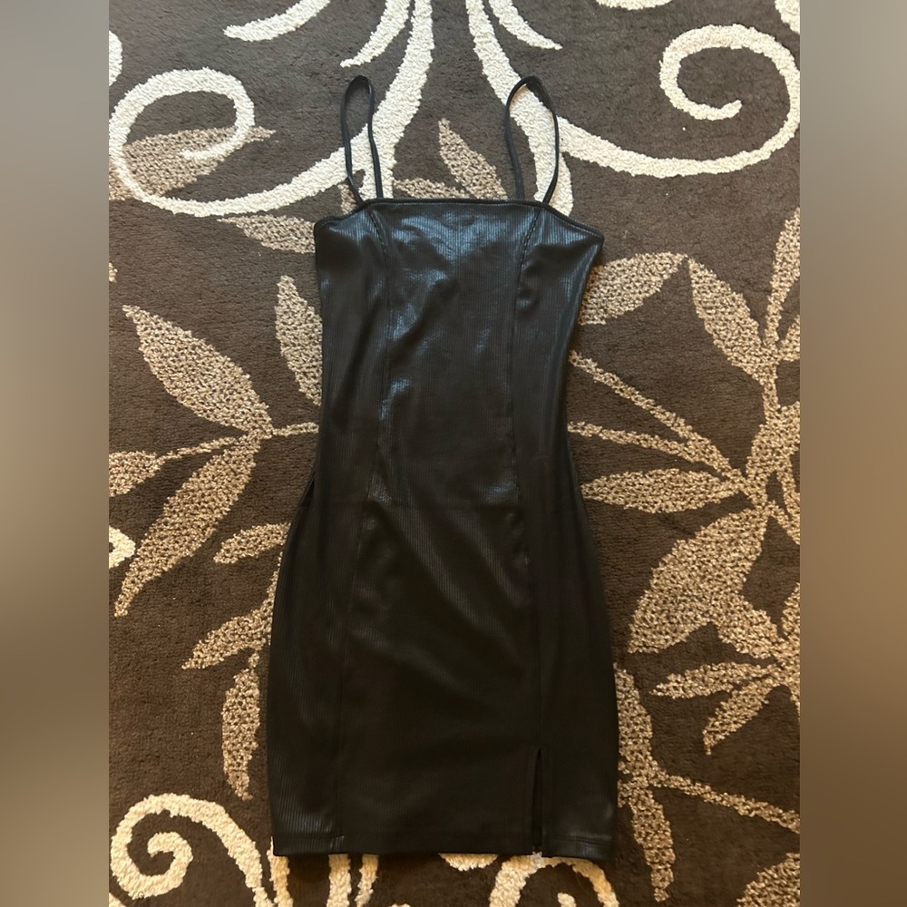 Black Bodycon Spaghetti Strap Dress